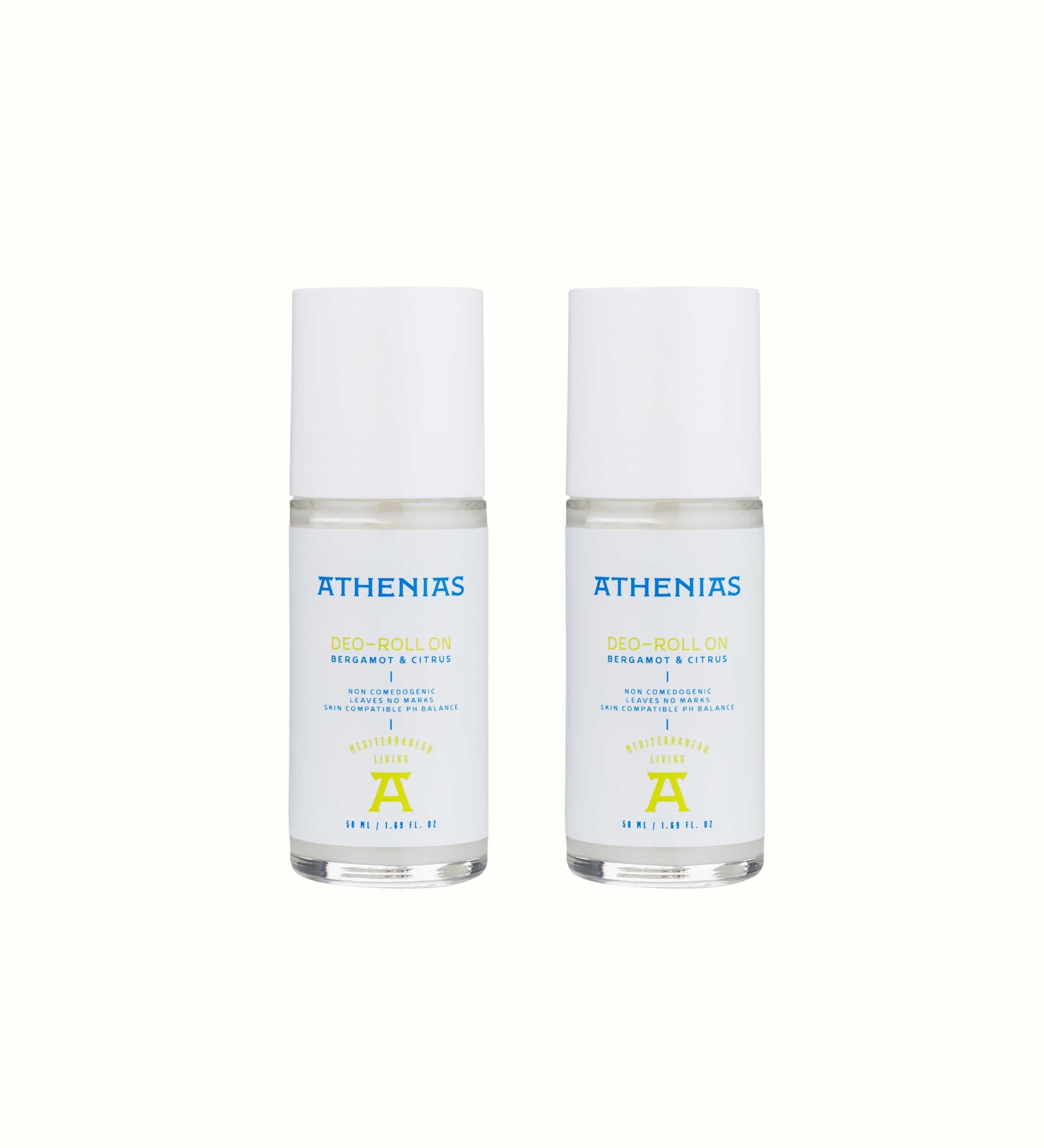 Athenias Bergamot & Citrus Deodorant Roll On 2&