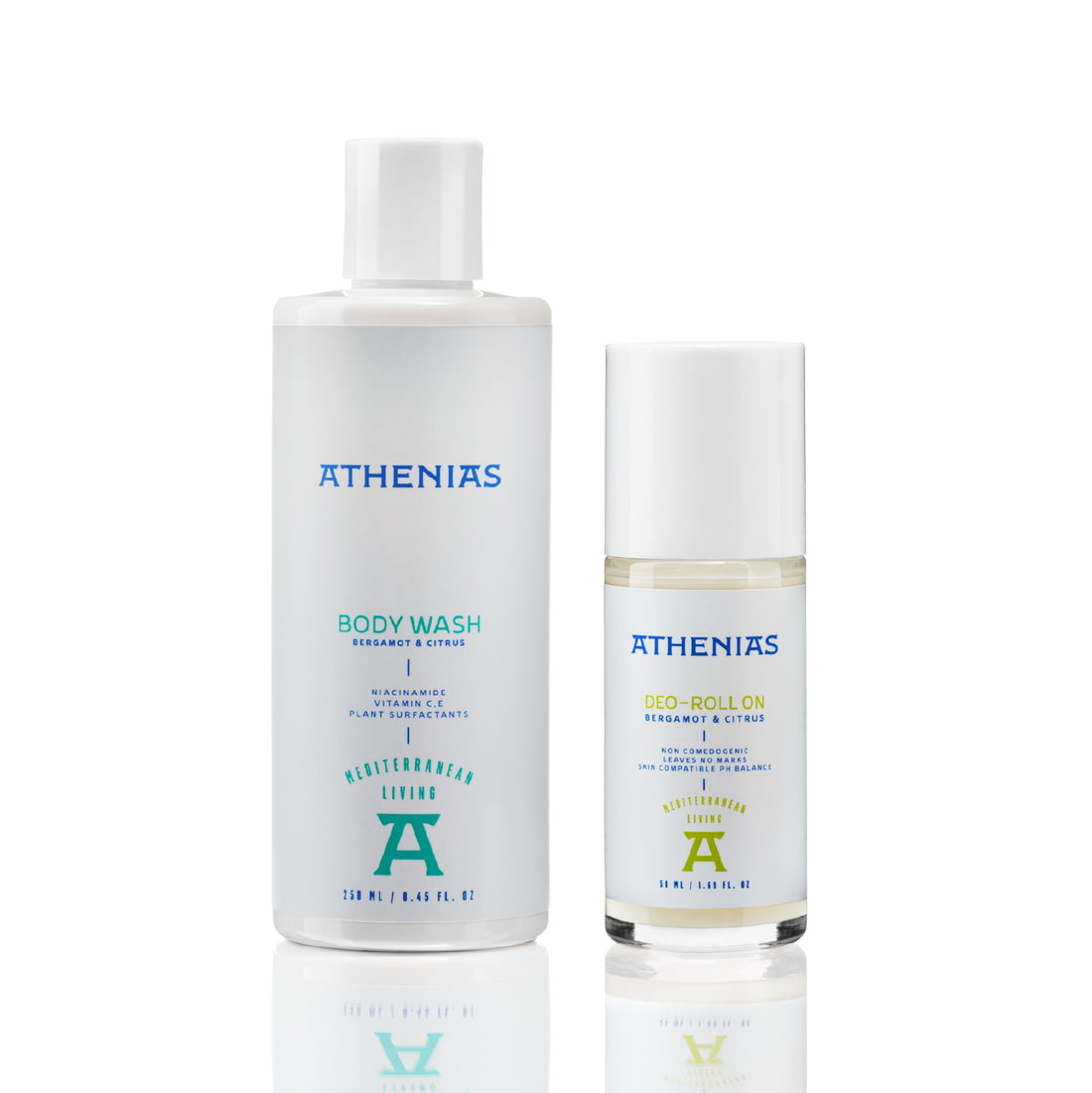 2-Piece Bathroom Set | Shower Gel + Roll-On Deodorant