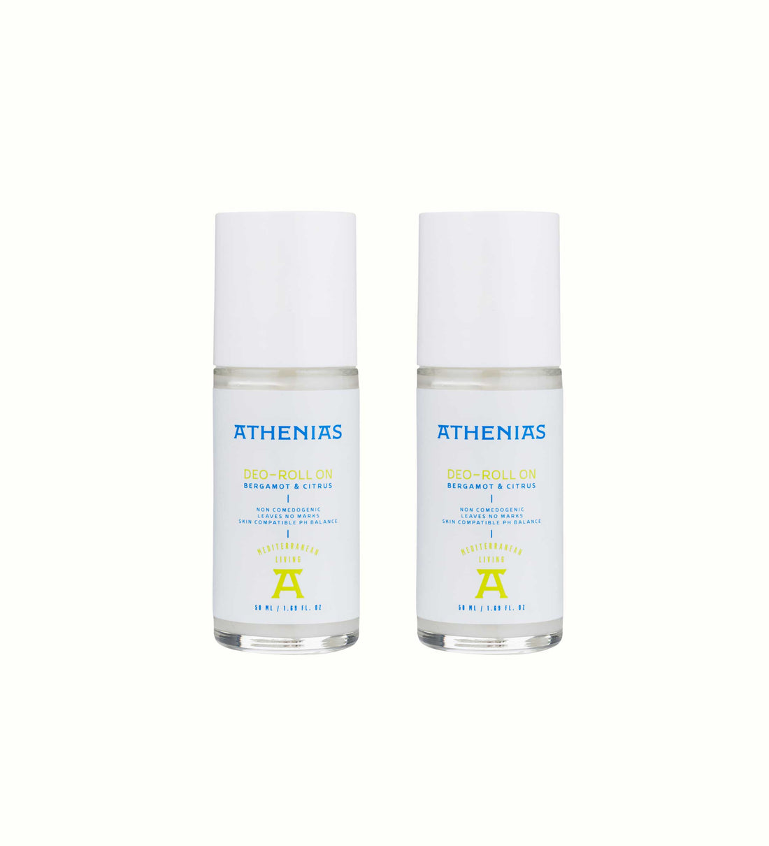 Athenias Bergamot &amp; Citrus Deodorant Roll On 2&