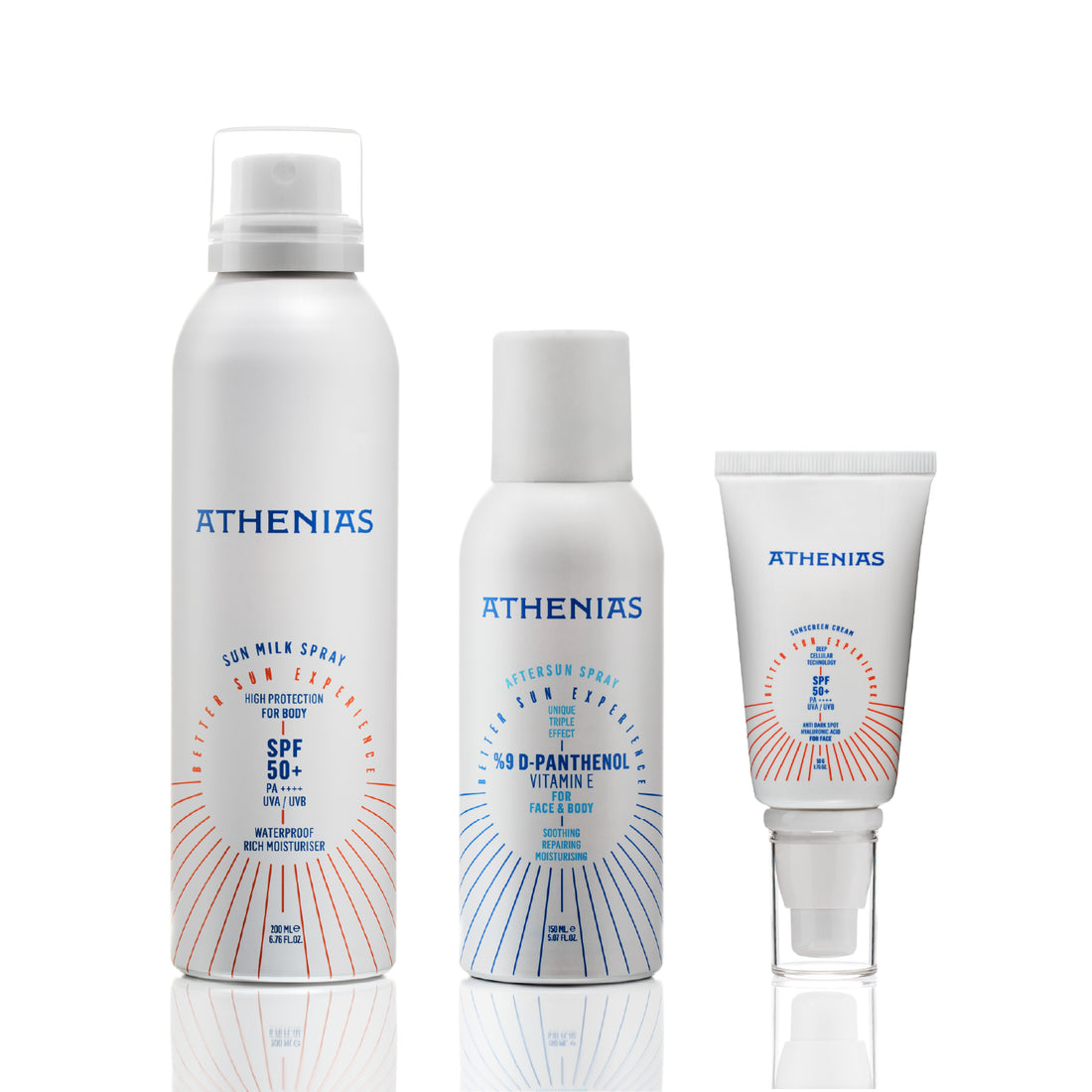 Güneş Bakım Seti | Sun Milk Sprey + After Sun Sprey + Sunscreen Krem
