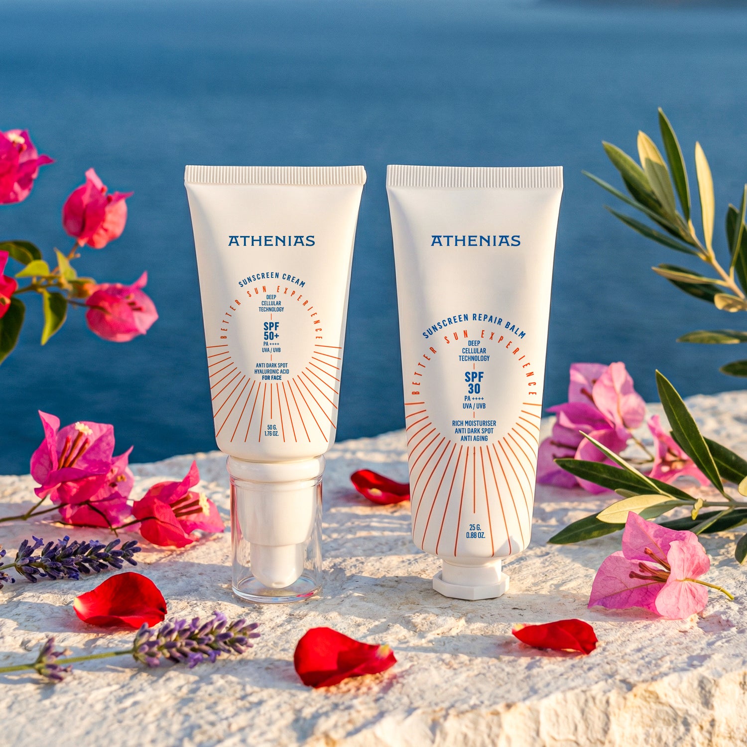 Sevgililer Gününe Özel Güneş Bakım Seti | Yüz Güneş Kremi + Onarıcı krem