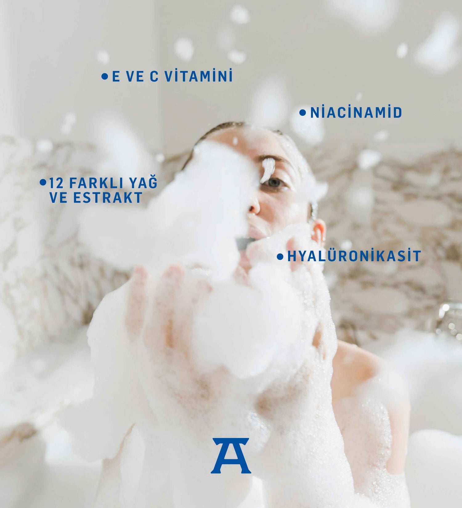 Athenias Niacinamide, E Ve C Vitamini İçeren Duş Jeli | SLS İçermeyen + Nemlendirici + SPA Keyfi