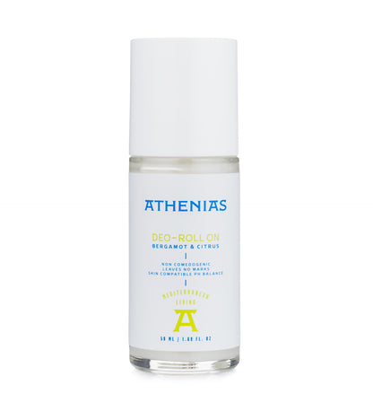 Athenias Bergamot &amp; Citrus Deodorant Roll On | Koltuk Altını Tıkamayan +  Aluminyum İçermeyen + Doğal İçerik